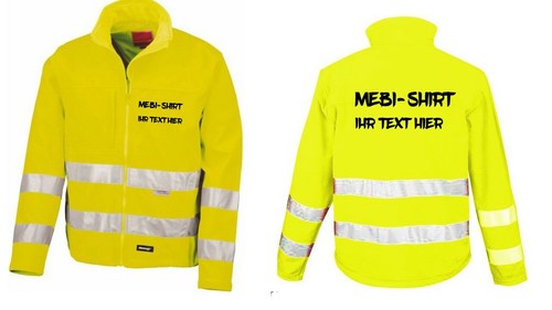 High viz soft shell jacket - high-viz,